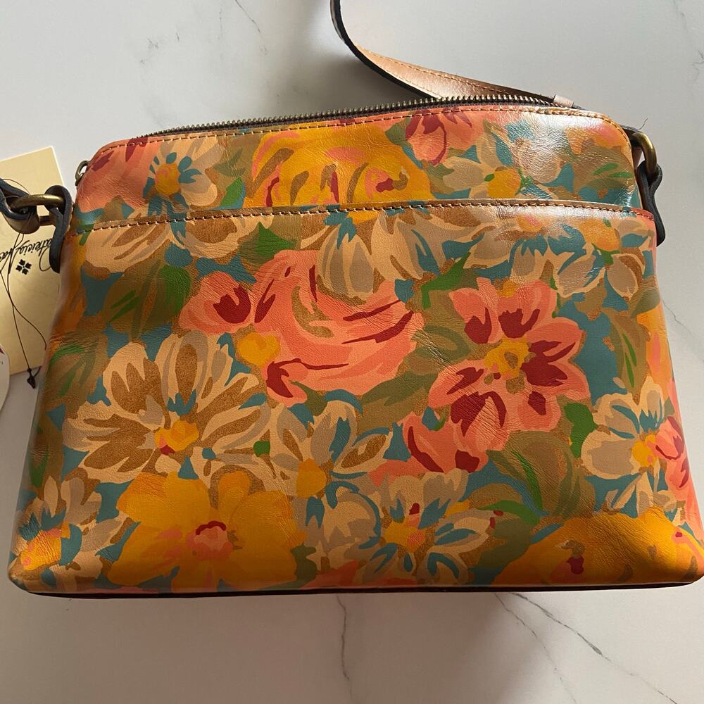 Patricia Nash Avellino Crossbody Bag Purse Citrus Rose Collection Floral -- NWT - Picture 4 of 10